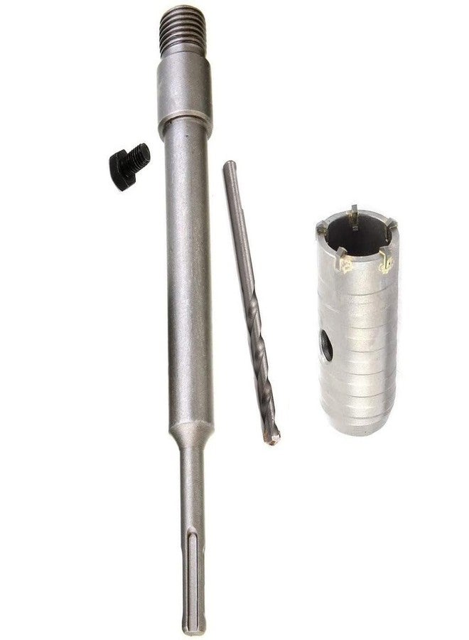 Inditrust مثقاب جدار خرساني ذو ساق SDS من إنديترست، قاطع منشار ثقب، قضيب توصيل 300 مم (لقمة 40 مم، قضيب 300 مم) - Image 1